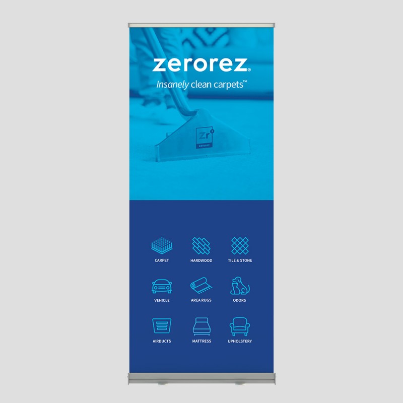 Collapsible Banner - Insanely Blue